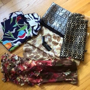 5 Scarves (2 NWT) all 5 for 20.00